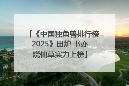 《中国独角兽排行榜2025》出炉 书亦烧仙草实力上榜