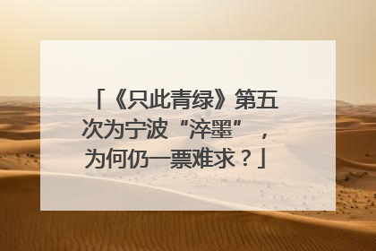 《只此青绿》第五次为宁波“淬墨”，为何仍一票难求？