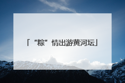 “粽”情出游黄河坛
