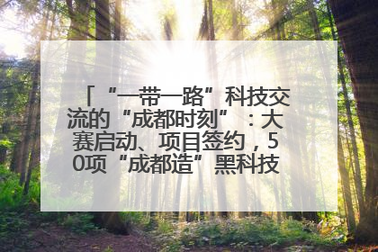 “一带一路”科技交流的“成都时刻”：大赛启动、项目签约，50项“成都造”黑科技吸引多国客商