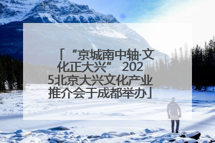 “京城南中轴·文化正大兴” 2025北京大兴文化产业推介会于成都举办