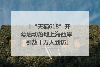 “天猫618”开幕活动落地上海西岸 引数十万人到访
