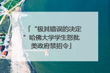 “极其错误的决定”哈佛大学学生怒批美政府禁招令