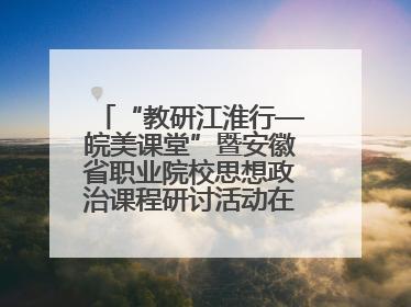 “教研江淮行—皖美课堂”暨安徽省职业院校思想政治课程研讨活动在芜湖高级职业技术学校举行