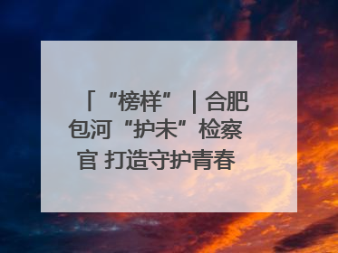 “榜样”｜合肥包河“护未”检察官 打造守护青春成长的永恒灯塔