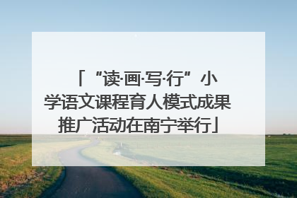 “读·画·写·行”小学语文课程育人模式成果推广活动在南宁举行