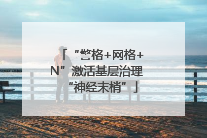 “警格+网格+N”激活基层治理“神经末梢”