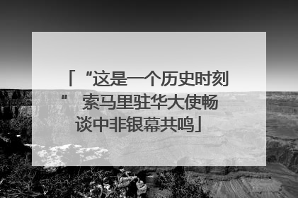 “这是一个历史时刻” 索马里驻华大使畅谈中非银幕共鸣