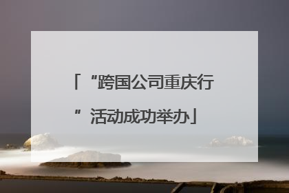 “跨国公司重庆行”活动成功举办