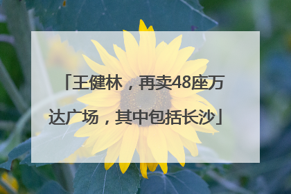王健林，再卖48座万达广场，其中包括长沙