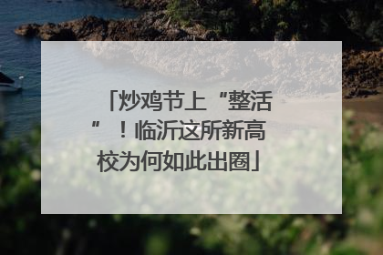 炒鸡节上“整活”！临沂这所新高校为何如此出圈
