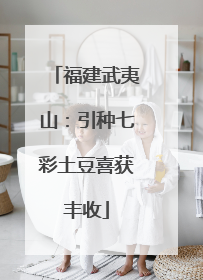 福建武夷山：引种七彩土豆喜获丰收