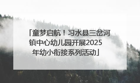 童梦启航！习水县三岔河镇中心幼儿园开展2025年幼小衔接系列活动