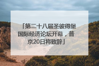 第二十八届圣彼得堡国际经济论坛开幕，普京20日将致辞