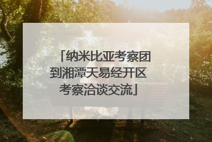 纳米比亚考察团到湘潭天易经开区考察洽谈交流