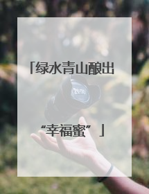 绿水青山酿出“幸福蜜”