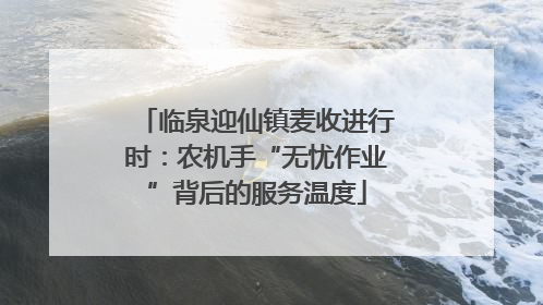 临泉迎仙镇麦收进行时：农机手“无忧作业”背后的服务温度