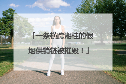 一条横跨湘桂的假烟供销链被摧毁！
