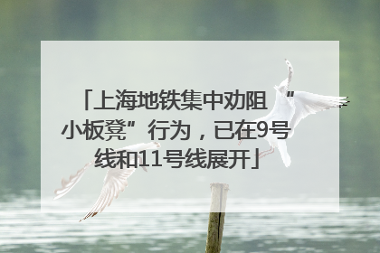 上海地铁集中劝阻 “小板凳”行为，已在9号线和11号线展开