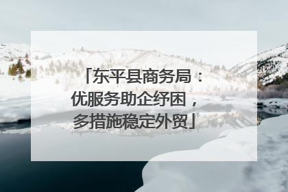 东平县商务局：优服务助企纾困，多措施稳定外贸