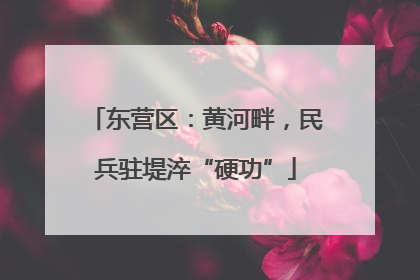 东营区：黄河畔，民兵驻堤淬“硬功”