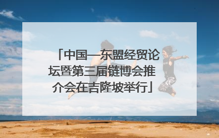 中国—东盟经贸论坛暨第三届链博会推介会在吉隆坡举行