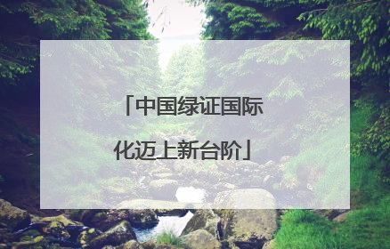 中国绿证国际化迈上新台阶