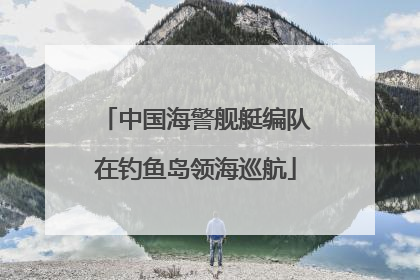 中国海警舰艇编队在钓鱼岛领海巡航
