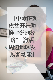中欧班列密集开行助推“落地经济” 激活周边地区发展新动能