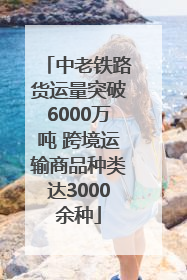 中老铁路货运量突破6000万吨 跨境运输商品种类达3000余种
