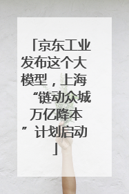 京东工业发布这个大模型，上海“链动众城 万亿降本”计划启动
