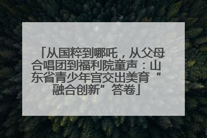 从国粹到哪吒，从父母合唱团到福利院童声：山东省青少年宫交出美育“融合创新”答卷