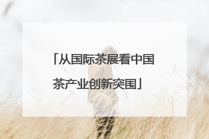 从国际茶展看中国茶产业创新突围