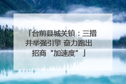 台前县城关镇：三措并举强引擎 奋力跑出招商“加速度”
