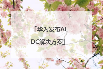 华为发布AI DC解决方案