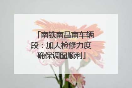 南铁南昌南车辆段：加大检修力度确保调图顺利