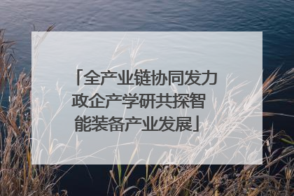 全产业链协同发力 政企产学研共探智能装备产业发展