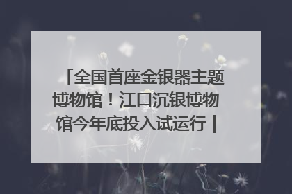 全国首座金银器主题博物馆！江口沉银博物馆今年底投入试运行｜万千气象看四川