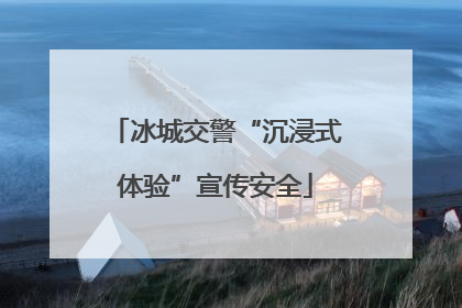 冰城交警“沉浸式体验”宣传安全