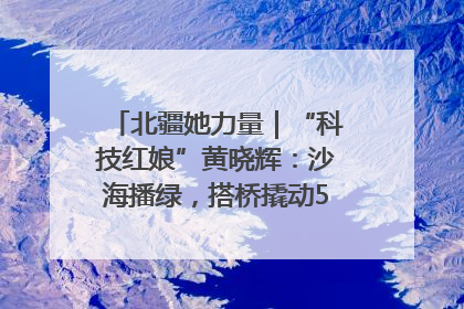 北疆她力量｜“科技红娘”黄晓辉：沙海播绿，搭桥撬动5.3亿研发