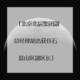 北京北辰集团副总经理胡浩获任石景山区副区长