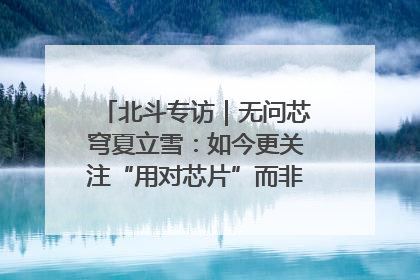 北斗专访｜无问芯穹夏立雪：如今更关注“用对芯片”而非“用贵芯片”