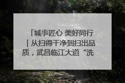 城事匠心 美好同行｜从扫得干净到扫出品质，武昌临江大道“洗”出洁净样板路