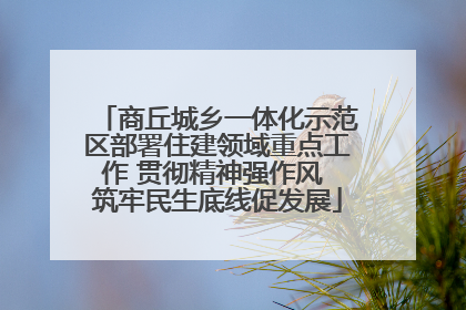 商丘城乡一体化示范区部署住建领域重点工作 贯彻精神强作风 筑牢民生底线促发展