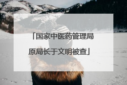 国家中医药管理局原局长于文明被查