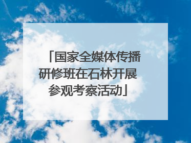 国家全媒体传播研修班在石林开展参观考察活动