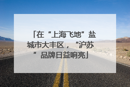 在“上海飞地”盐城市大丰区，“沪苏”品牌日益响亮