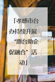 孝感市台办持续开展“惠台助企促融合”活动