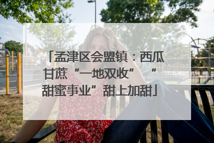 孟津区会盟镇：西瓜甘蔗“一地双收” “甜蜜事业”甜上加甜