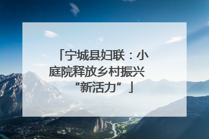 宁城县妇联：小庭院释放乡村振兴“新活力”